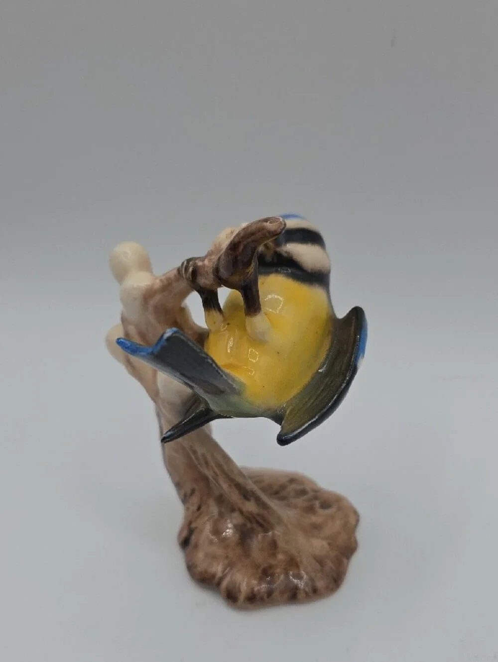 Goebel Blue and Yellow Ceramic Titmouse Figurine